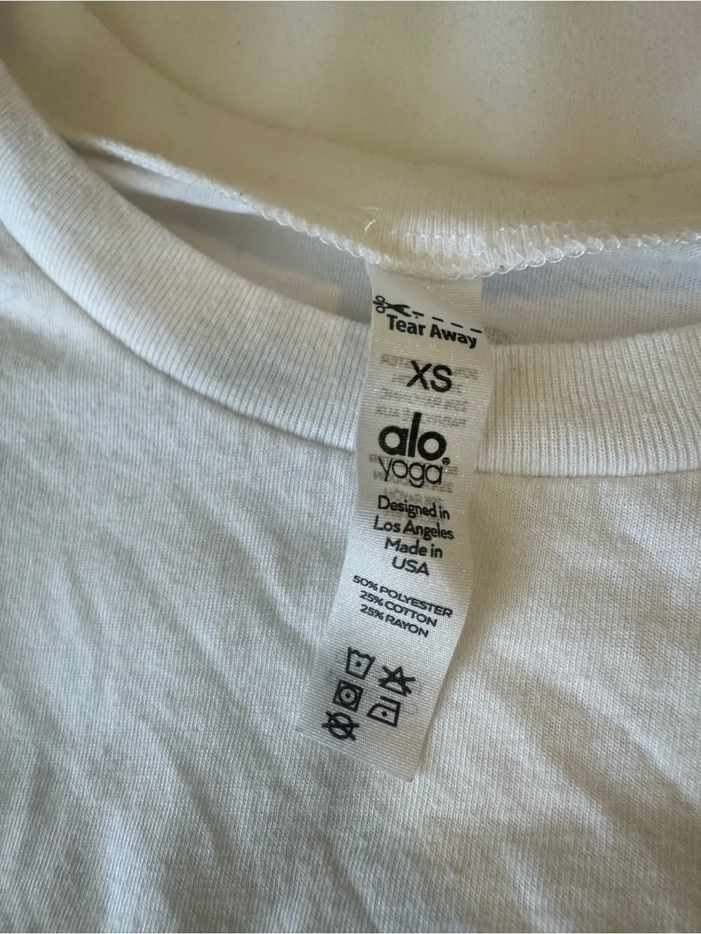 ALO Yoga White crop